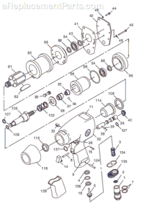 Part Location Diagram of CA148722 Chicago Pneumatic Rotor